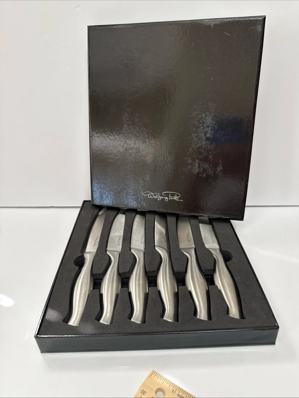 New Wolfgang Puck steak knife set stainless steel set of 6